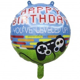 Balon Gaming Level up, Happy Birthday