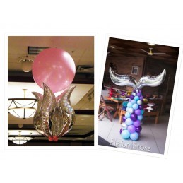 Balon S Curbat 100 cm Auriu Metalizat