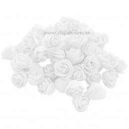 Set 500 trandafiri din spuma albi 4cm