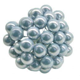 Set 100 Perle Bleu 20 mm, cu sarma