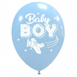 Set 10 baloane Baby Boy Aviator