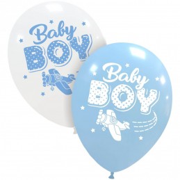 Set 10 baloane Baby Boy Aviator