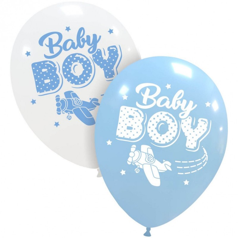 Set 10 baloane Baby Boy Aviator