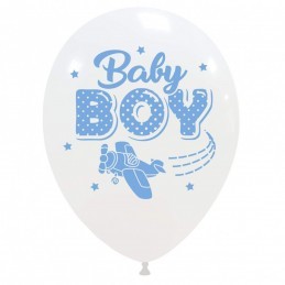 Set 10 baloane Baby Boy Aviator