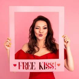 Rama Foto Props Love - Free Kiss roz
