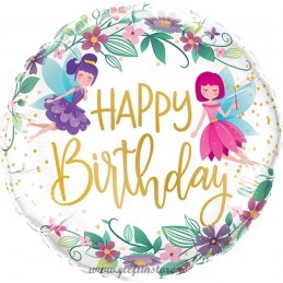 Balon Happy Birthday Fairy