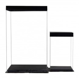 Cutie acetofan 30 cm, capac negru