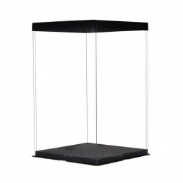 Cutie acetofan 30 cm, capac negru