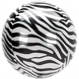 Balon Sfera 3D, model Zebra 60cm