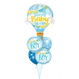 Balon cu aer cald Welcome Baby Boy 70cm