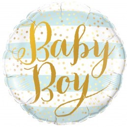 Balon Baby Boy blue stripes