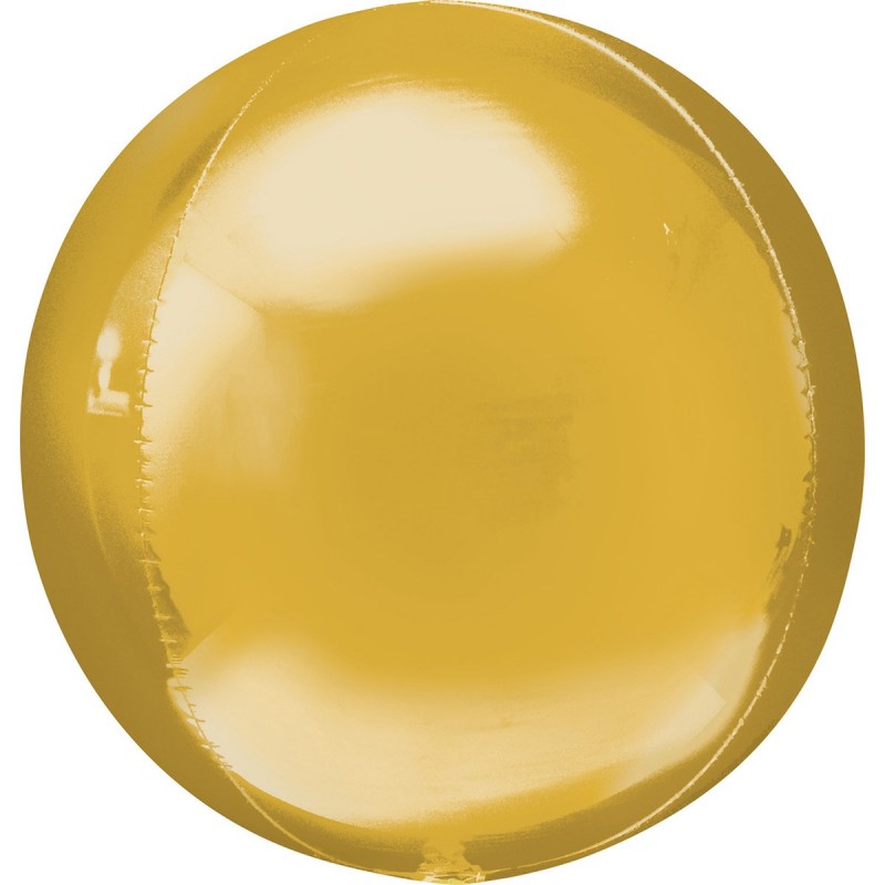 Balon Sfera 3D 60cm Auriu Metalizat
