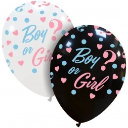Set 10 baloane Girl or Boy ? Albe Gender Reveal