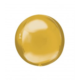 Balon Sfera 3D 25cm Auriu Metalizat