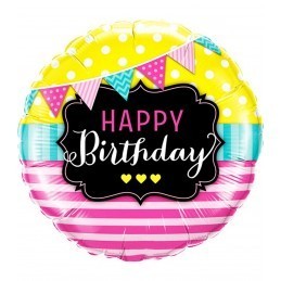 Balon Happy Birthday Stegulete