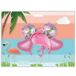 Kit 5 Baloane Flamingo Party