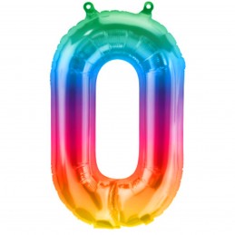 Balon Cifra 0 Jelly Rainbow...