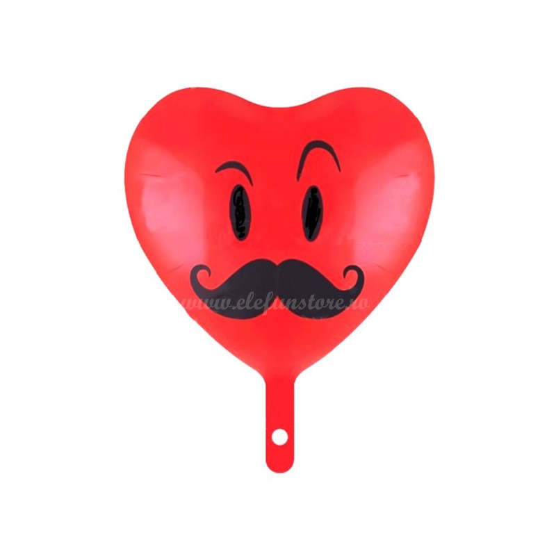 Balon Inima Moustache