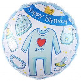 Balon Happy Birthday Bleu...