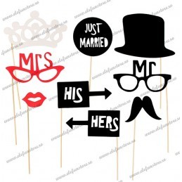Set 20 Sabloane Foto Props MR & MRS