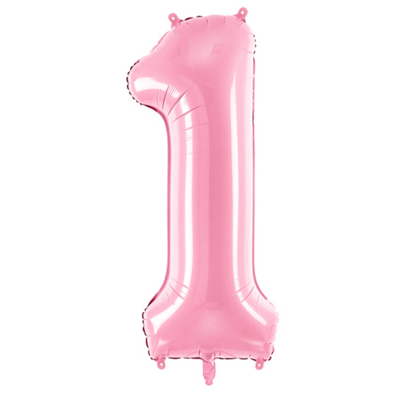 Balon Cifra 1 Baby Pink