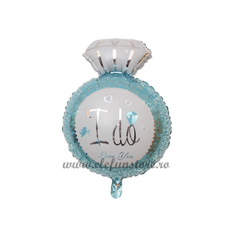 Balon Inel "I Do Love You " Bleu