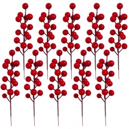 Set 5 Crengute red berries...