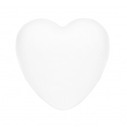 Inima din polistiren alb, figurina 3D 13cm