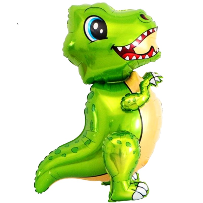 Balon 3D Baby T-Rex, dinozaur verde 77 cm