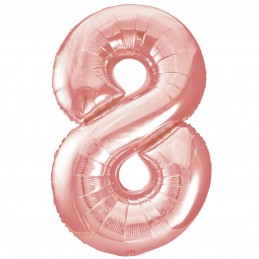 Balon Cifra 8 Rose Pink 100cm