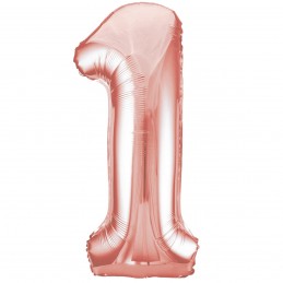 Balon Cifra 1 Rose Pink 100cm