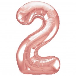 Balon Cifra 2 Rose Pink 100cm