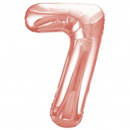 Balon Cifra 7 Rose Pink 100cm