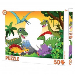 Puzzle cu dinozauri 50 piese