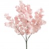 Buchet 6 fire eucalipt roz din plastic 30 cm