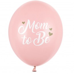 Set 5 baloane MOM TO BE roz