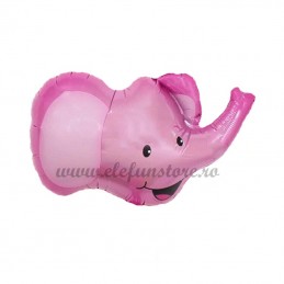 Balon Mini Figurina Elefant Roz