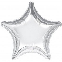 Balon Stea 80 cm Argintiu...