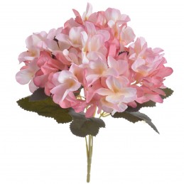 Buchet 5 fire hortensie roz 30 cm