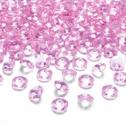 Set 100 diamante roz 12mm