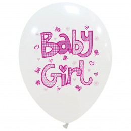 Set 10 baloane Baby Girl