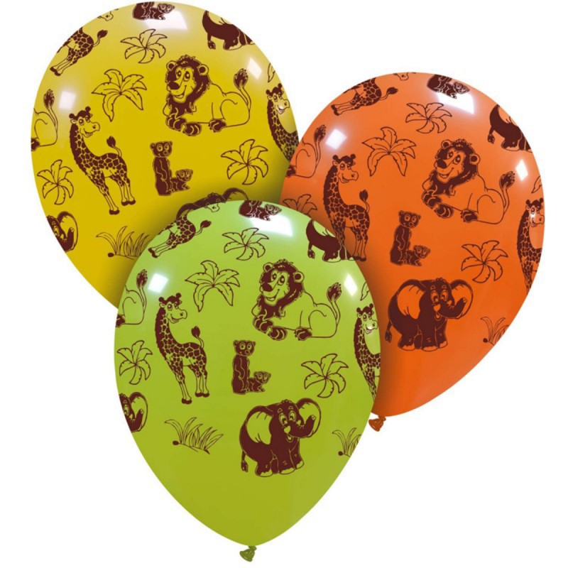 Set 10 baloane Animalute de Savana