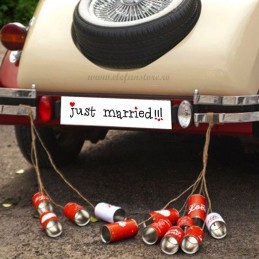 Placuta Just Married pt Masina Mirilor