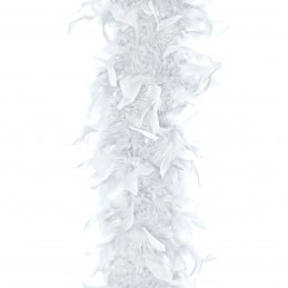 Ghirlanda decorativa pene albe 1.8m
