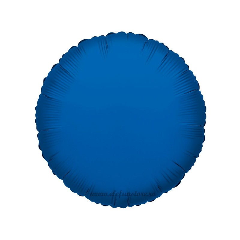 Balon Rotund Albastru Metalizat 45cm