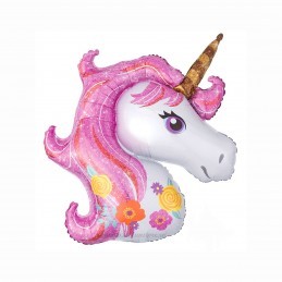 Balon Unicorn Magic Pink 120cm