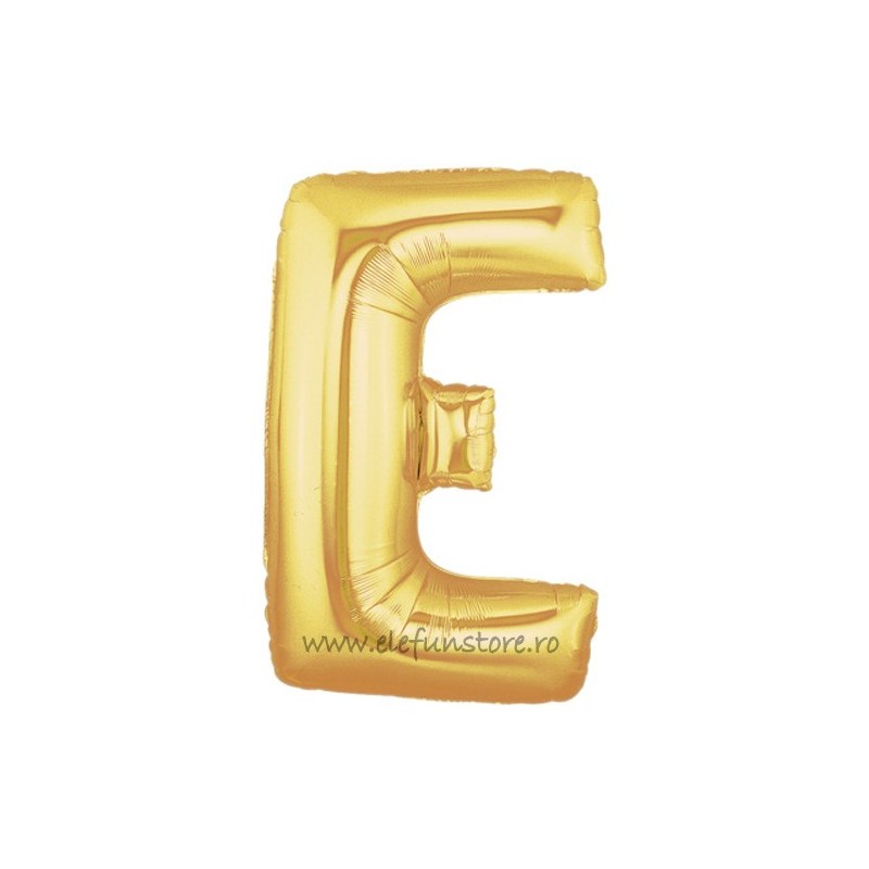 Balon "Litera E" Gold