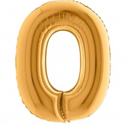 Balon Cifra 0 Aurie 100cm