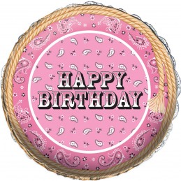 Balon Happy Birthday Pink