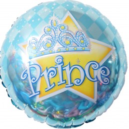 Balon rotund bleu Prince